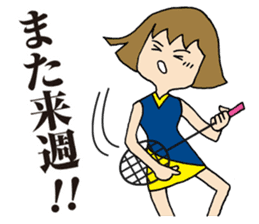 Girl badminton club of the flame Part 2 sticker #8501497