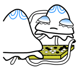 Space Jellyfish CRUNCHY - 2 sticker #8501839