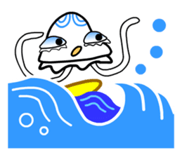 Space Jellyfish CRUNCHY - 2 sticker #8501840