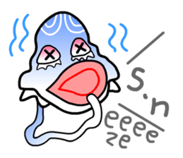 Space Jellyfish CRUNCHY - 2 sticker #8501846