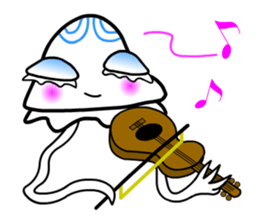 Space Jellyfish CRUNCHY - 2 sticker #8501847