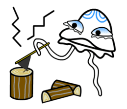 Space Jellyfish CRUNCHY - 2 sticker #8501855