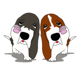 Basset hound 2 sticker #8502782