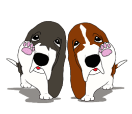 Basset hound 2 sticker #8502782