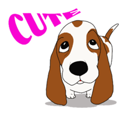 Basset hound 2 sticker #8502794