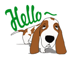 Basset hound 2 sticker #8502798