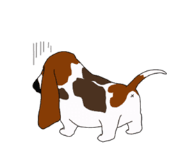 Basset hound 2 sticker #8502799
