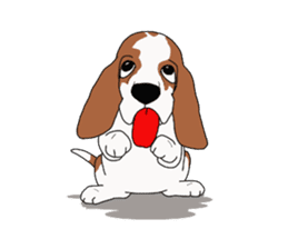 Basset hound 2 sticker #8502809