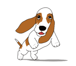 Basset hound 2 sticker #8502815