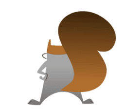 RIKU the gray squirrel sticker #8503595