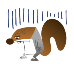RIKU the gray squirrel sticker #8503612