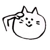 WHITE NEKO-SAN sticker #8504139