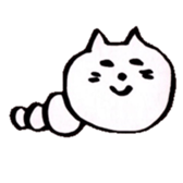 WHITE NEKO-SAN sticker #8504140