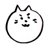 WHITE NEKO-SAN sticker #8504144