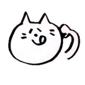 WHITE NEKO-SAN sticker #8504146