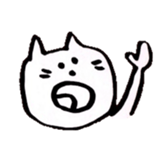 WHITE NEKO-SAN sticker #8504147