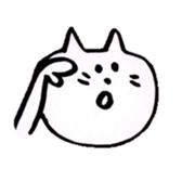WHITE NEKO-SAN sticker #8504150