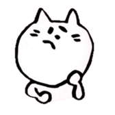 WHITE NEKO-SAN sticker #8504151