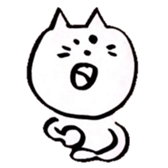 WHITE NEKO-SAN sticker #8504152