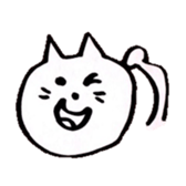 WHITE NEKO-SAN sticker #8504153