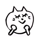 WHITE NEKO-SAN sticker #8504161