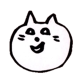 WHITE NEKO-SAN sticker #8504165