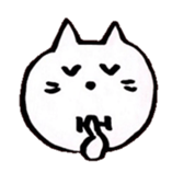 WHITE NEKO-SAN sticker #8504169