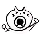 WHITE NEKO-SAN sticker #8504170