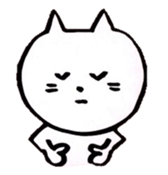 WHITE NEKO-SAN sticker #8504175