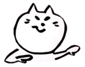 WHITE NEKO-SAN sticker #8504176