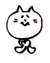 WHITE NEKO-SAN sticker #8504177