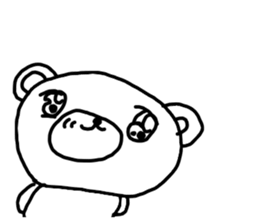 The losing heart Bear sticker #8504333