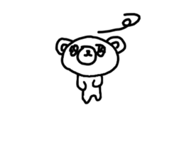 The losing heart Bear sticker #8504334