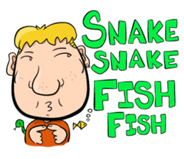 Snake Snake Fish Fish (M) sticker #8504498
