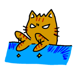 cats general talk-little tiger sticker #8505046