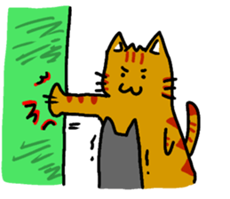 cats general talk-little tiger sticker #8505049