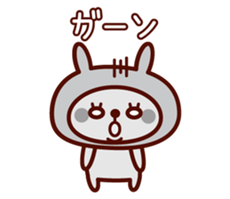 Cute rabbit Hood 2 sticker #8505725