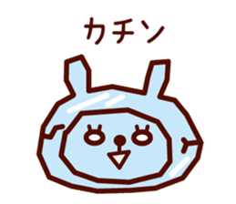 Cute rabbit Hood 2 sticker #8505726
