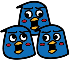 A blue guy's everyday life sticker #8505818