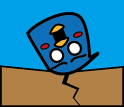 A blue guy's everyday life sticker #8505822