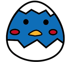 A blue guy's everyday life sticker #8505828