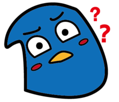 A blue guy's everyday life sticker #8505840