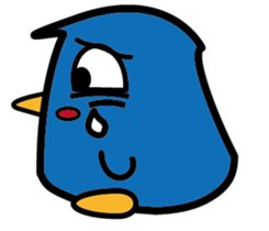 A blue guy's everyday life sticker #8505854