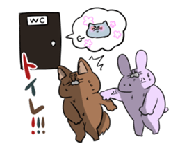 Rabbit's and Friends. sticker #8505894