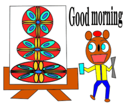 Painter Goromaru Sticker sticker #8506043