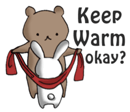 Long-distance couples part3-winter love sticker #8506649