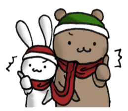 Long-distance couples part3-winter love sticker #8506653