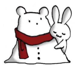 Long-distance couples part3-winter love sticker #8506660