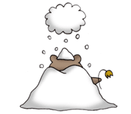 Long-distance couples part3-winter love sticker #8506673