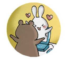 Long-distance couples part3-winter love sticker #8506677